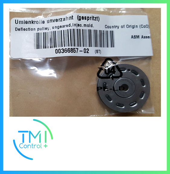 SIEMENS - 00366857-02 Deflection pulley, ungeared,injec.mold.